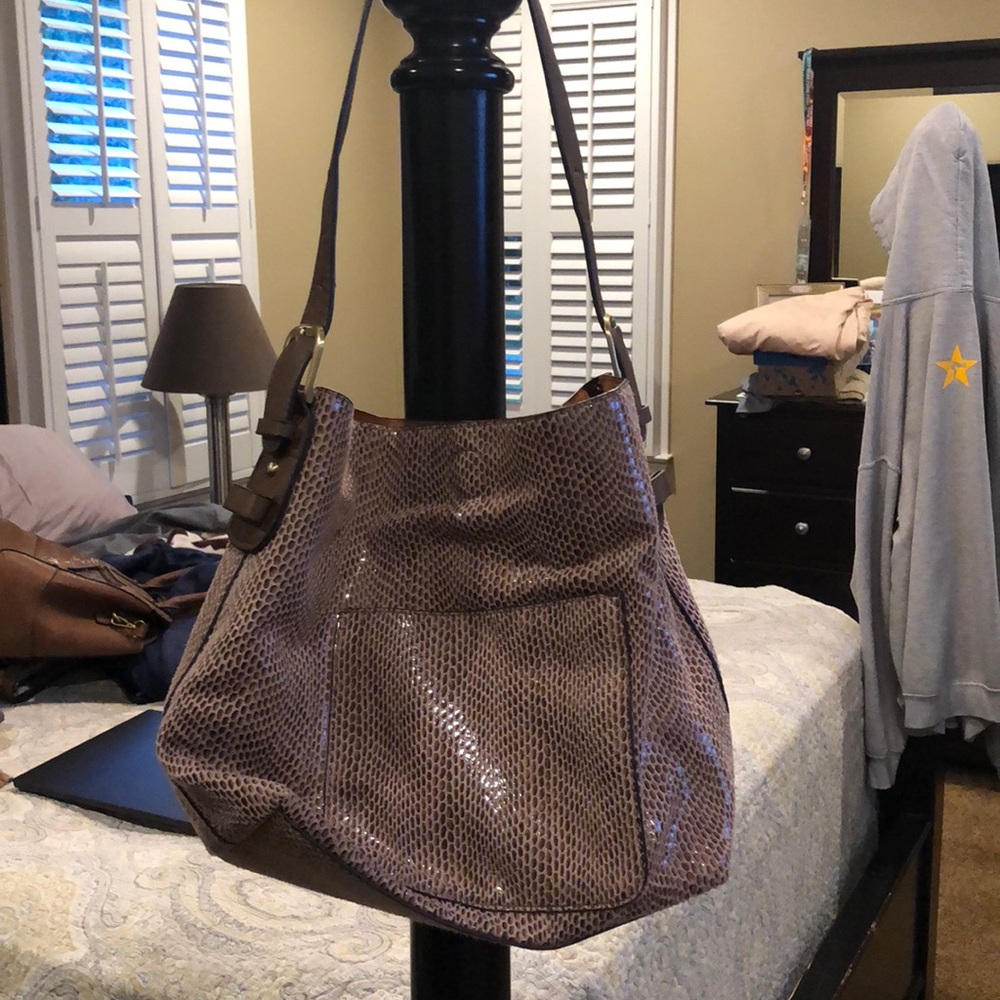 Animal print handbag